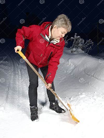 Shoveling Snow Stock Image Image Of Home Cold Snow 17960349