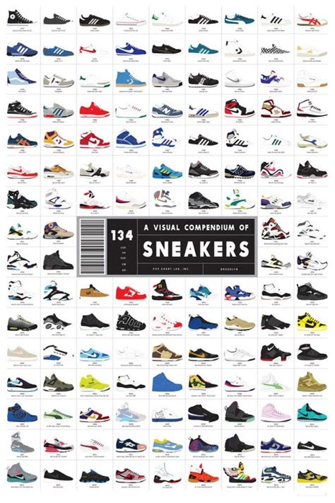 The Evolution Of Sneakers Depicted In One Captivating Poster Sports
