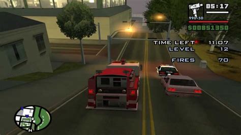 Grand Theft Auto San Andreas Side Mission Firefighter Youtube