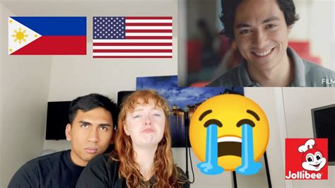 reacting to jollibee commercials umiyak part 2 filipino x american couple 🇵🇭🇺🇸 youtube