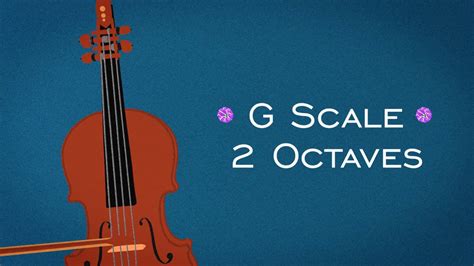 G Major Scale Two Octaves For Violin Youtube