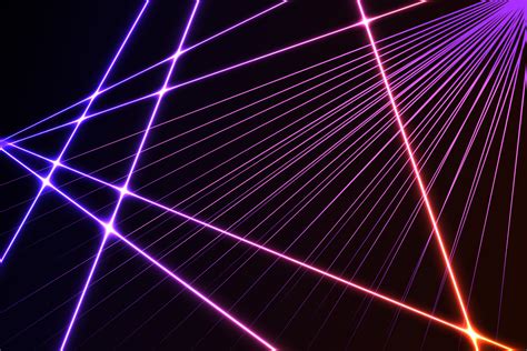 Intersecting Glowing Laser Security Beams On A Dark Backgroundart