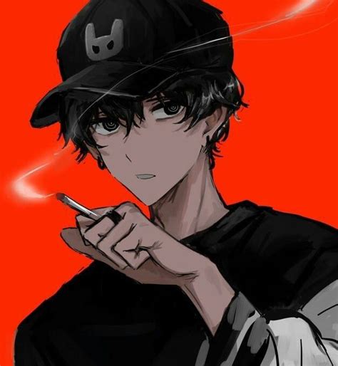 Animeboy Mangaboy Art Hot Smoking かわいい男の子のアニメキャラ キャラクターアート