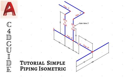 Autocad Tutorial Basic Setting Dan Drawing Piping Isometric Youtube