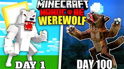 I Survived 100 Days As Werewolf In Minecraft Hardcore Hindi Creepergg