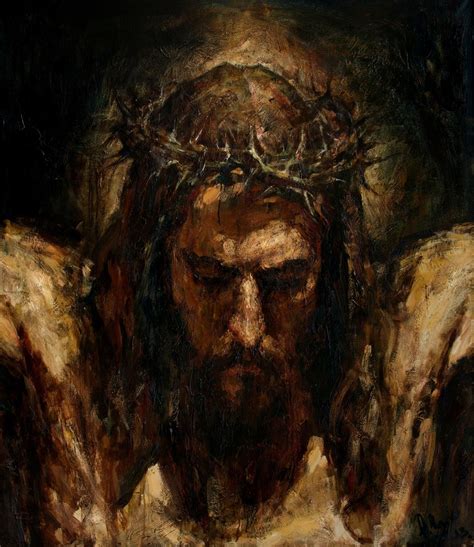 Christ On The Cross 160x145 Cm Oil On Canvas 2013 Anatoly Shumkin