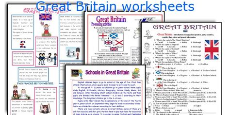 great britain worksheets