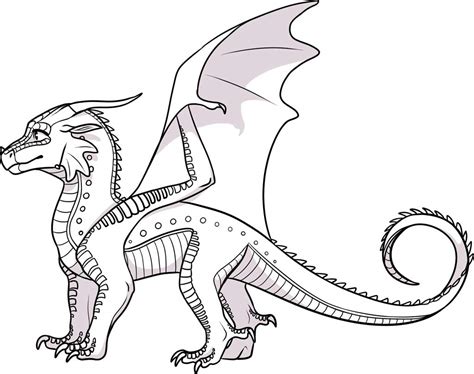 Rainwing Dragon Coloring Pages Wings Of Fire Wings Of Fire Coloring