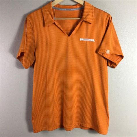 Streetwear Whataburger Employee Work Uniform T Shirt Texas Orange L