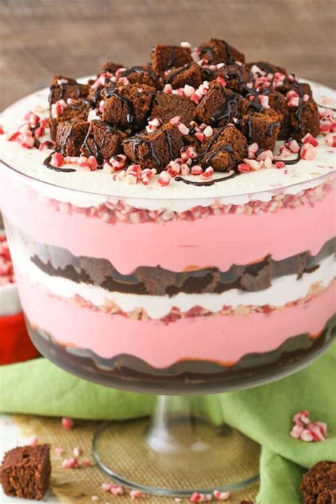 Peppermint Cheesecake Brownie Trifle Recipe Chocolate Trifle Recipes