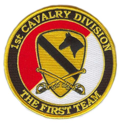 1st Cavalry Division Patch With Sabres 1st Cavalry Division