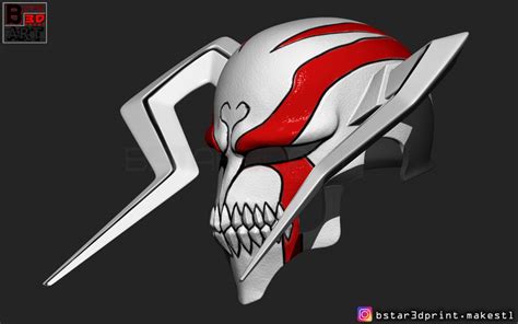 The Whole Hollow Mask Kurosaki Ichigo Bleach 3d Print Model 3d