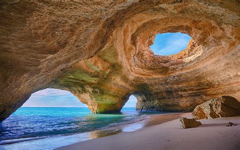 4567319 Sand Sea Rock Landscape Algarve