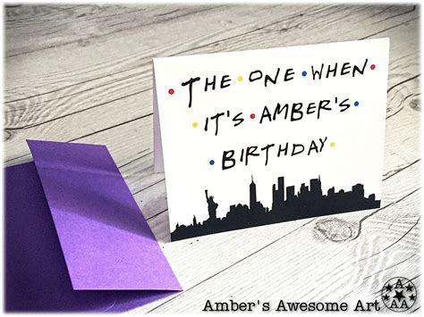 Custom Friends birthday card Friends tv show friends | Etsy | Birthday cards for friends ...