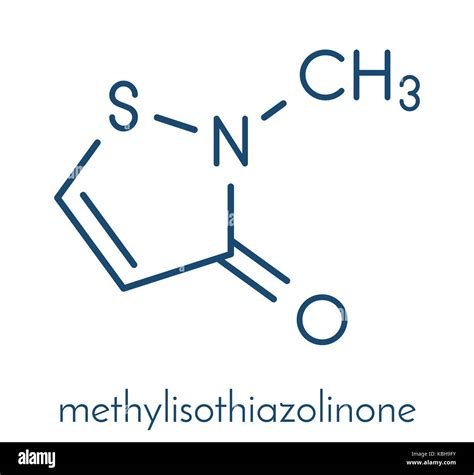 Methylisothiazolinone Mit Mi Molécula De Conservante Estructura