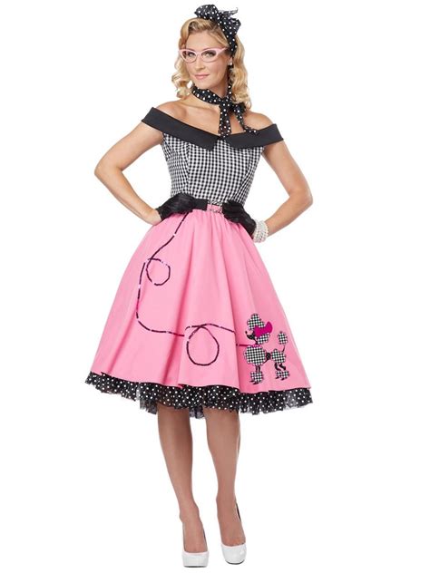 Adult Ladies Nifty 50s Poodle Dress Costume 01264 Fancy Dress Ball