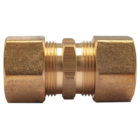 Ltwfitting 34 In Od Brass Compression Coupling Fitting 10 Pack
