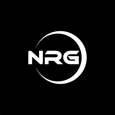 Nrg Letra Logo Diseño En Ilustración Vector Logo Caligrafía Diseños