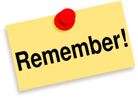 Remember Clipart Free Download Clip Art On Png Clipartix