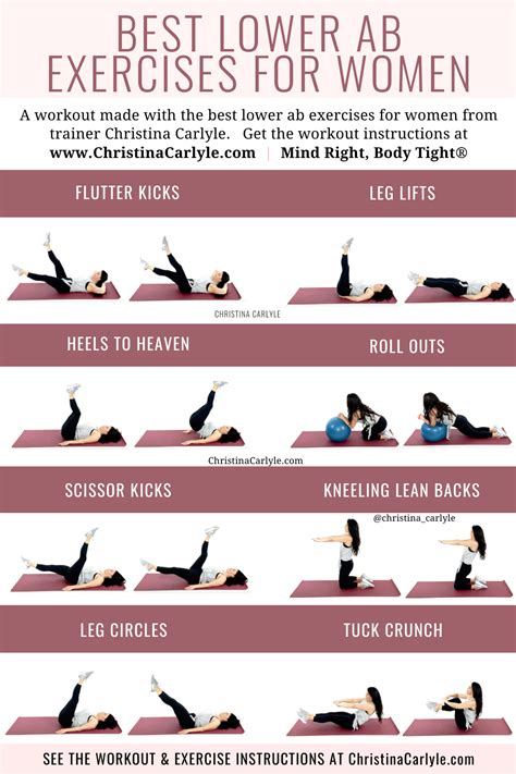 The Best Lower Ab Exercises For Women Lower Belly Workout Lower Ab