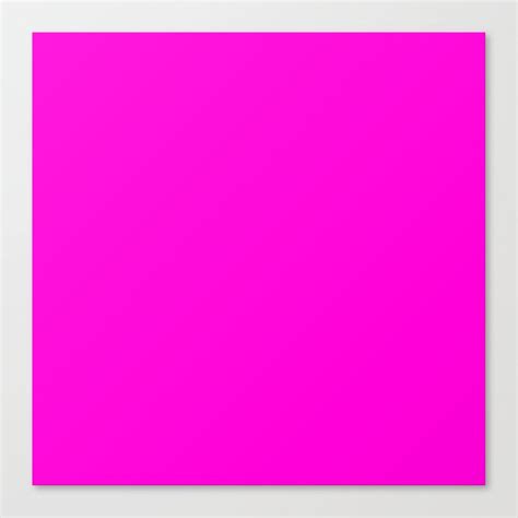 Fluorescent Neon Hot Pink Canvas Print By Podartist Society6