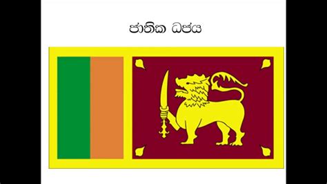 ජාතික ධජය පිළිබදව සිංහලෙන් About National Flag Of Sri Lanka Youtube