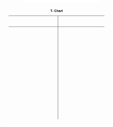 T Chart Template Word New Sample T Chart 7 Documents In Pdf Word Word