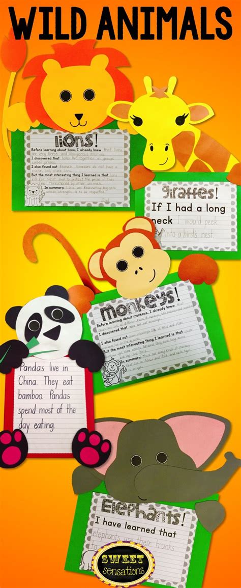 Children like to visit the zoo when taken for a weekend outing. Zoo Craft Bundle (elephant, lion, panda, monkey, giraffe ...