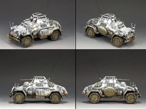 Sd Kfz 222 Armoured Car Winter Camouflage King And Country