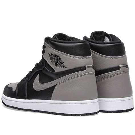 Nike Air Jordan 1 Retro High Og Black Medium Grey And White End Tw