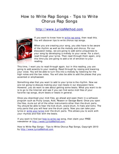 How To Write A Chorus Melody How To Write A Melody For A Song