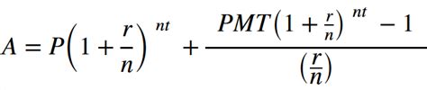 Compound Interest With Monthly Contributions Calculator Formula