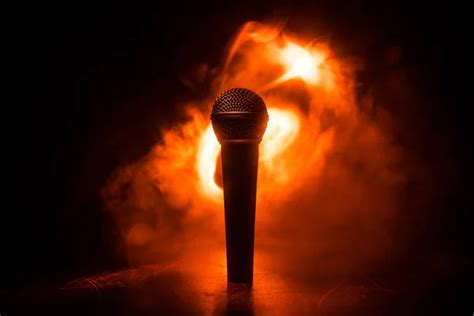 Microphone On Fire Stock Photos Royalty Free Microphone On Fire Images
