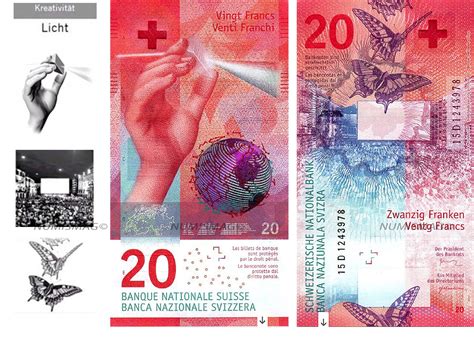 New Range Of Swiss Banknotes 10 20 50 100 200 And 1000 Swiss Francs