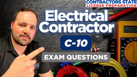 C10 Electrical California Contractors License Exam Questions Youtube