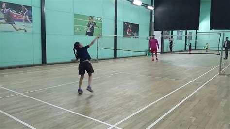 Badminton 2corner Forehand Drop Cross Net Practices 6yr Girl By Coach