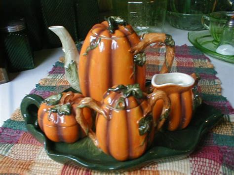 Pumpkin Tea Set An All Hallows Eve Tea Pinterest