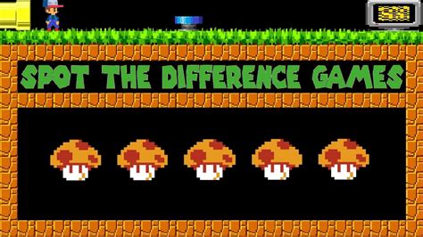 Spot The Difference Games Super Mario Bros Characters