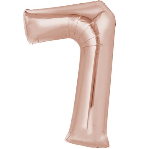 Folienballon Zahl 7 Rose Gold 86 Cm Fasnacht24ch