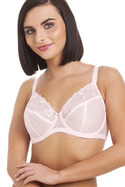 ladies camille lingerie pink womens jessica underwired fullcup bra size 36b 40g