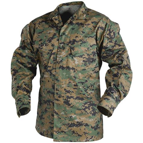 Helikon Us Tactical Usmc Mens Combat Shirt Military Jacket Digital