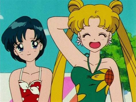 Ami And Usagi In Swimsuits By Noah65478 On Deviantart Sailor Moon S