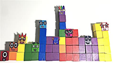 Diy Funny Numberblocks Faces 1 To 10 Youtube
