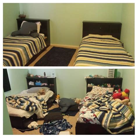 20 Photos Of Messy Rooms Before And After Cleaning