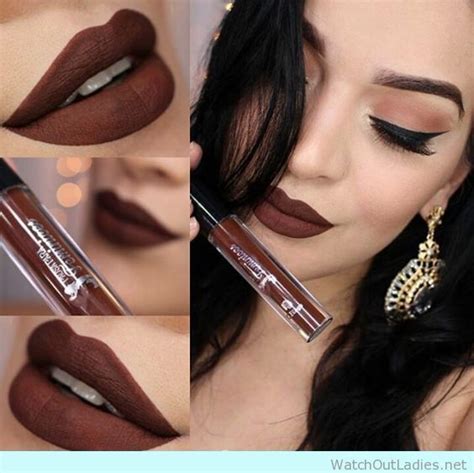 Insanely Gorgeous Brown Lipstick Color Lipstick Makeup Beautiful Makeup