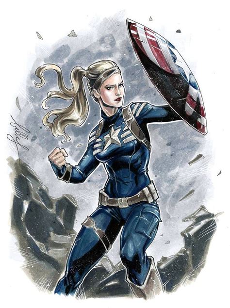 sharon carter in the captain america suit from captain america winter solider movie captain