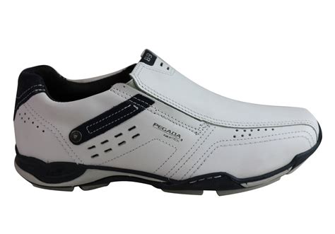 Our work footwear has been protecting hardworking folks on the job for over 100 years. Pegada Darren Mens Leather Slip On Comfort Casual Shoes ...