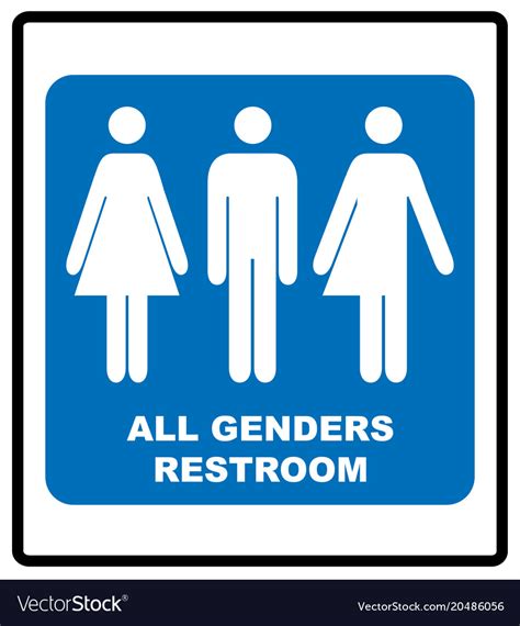 All Gender Restroom Sign Male Female Transgender Vector Image Sexiezpix Web Porn