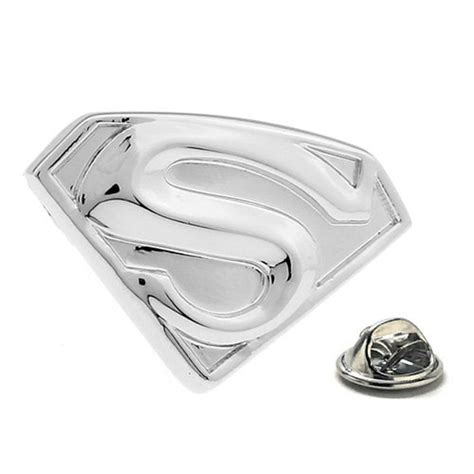 Enamel Pin Superman Lapel Pin Super Hero Man Rhinestone Tie Etsy