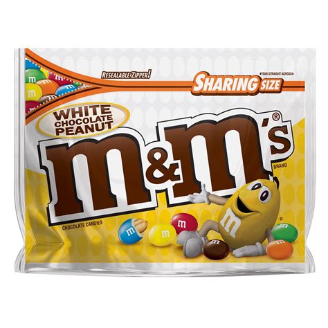Mandms Peanut White Chocolate Candy 96 Ounce Pouch